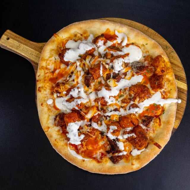 Buffalo Chicken Cutlet Pizza (Personal Pie).